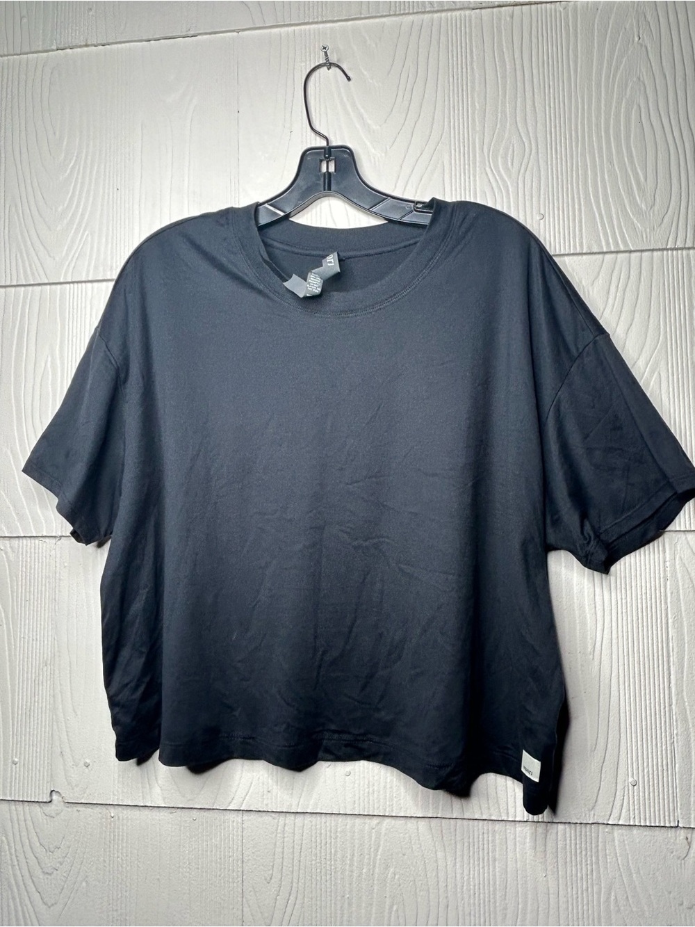 Vuori Black Boxy Short Sleeve Crew Tee